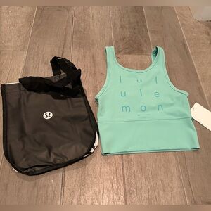 Lululemon tank & BAG- size 4 BRAND NEW w/ tags! $68 retail plus tax